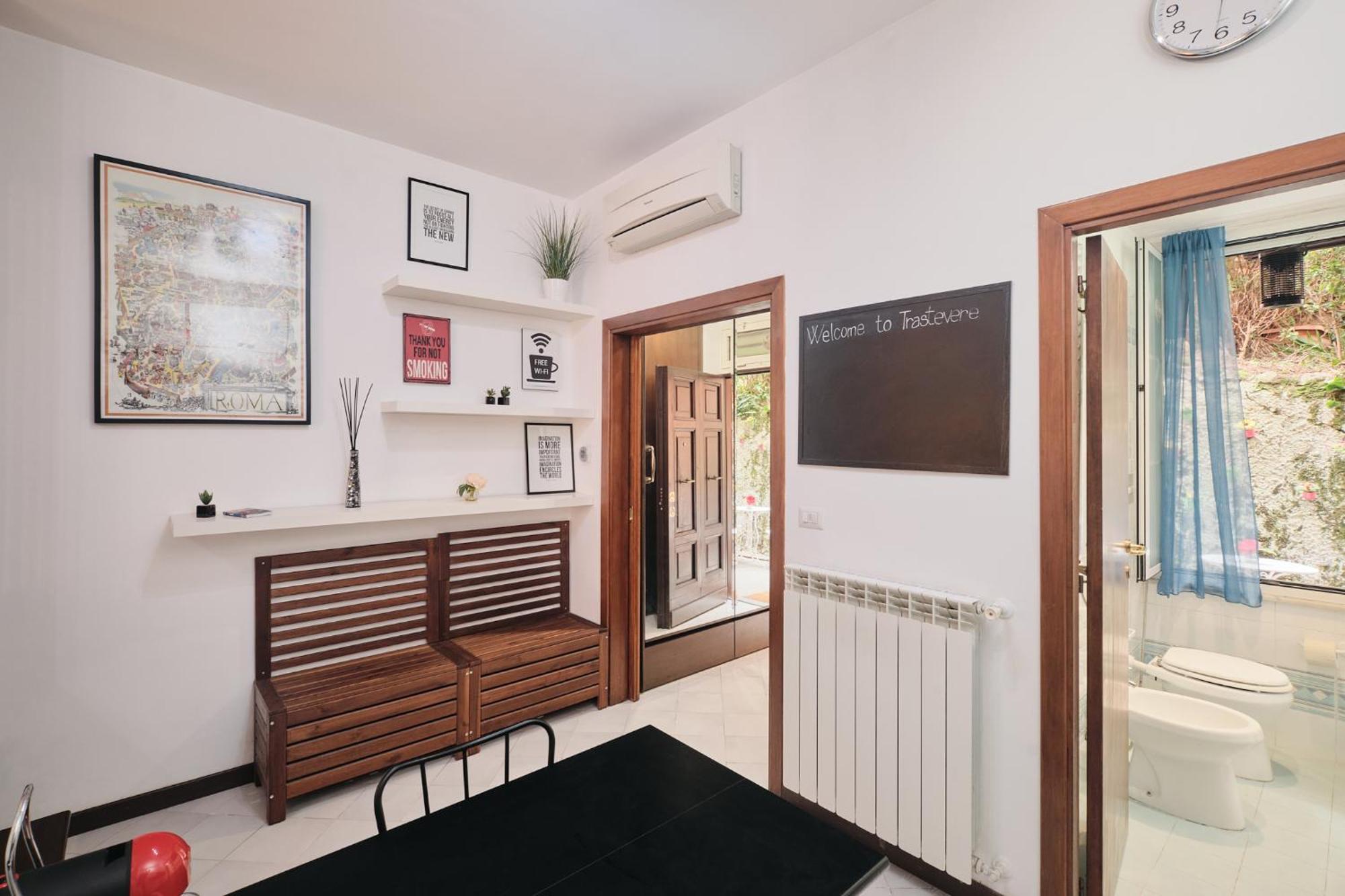 Trastevere- Flat Con Giardino, Ac, Wi-Fi & Netflix Roma Exterior foto